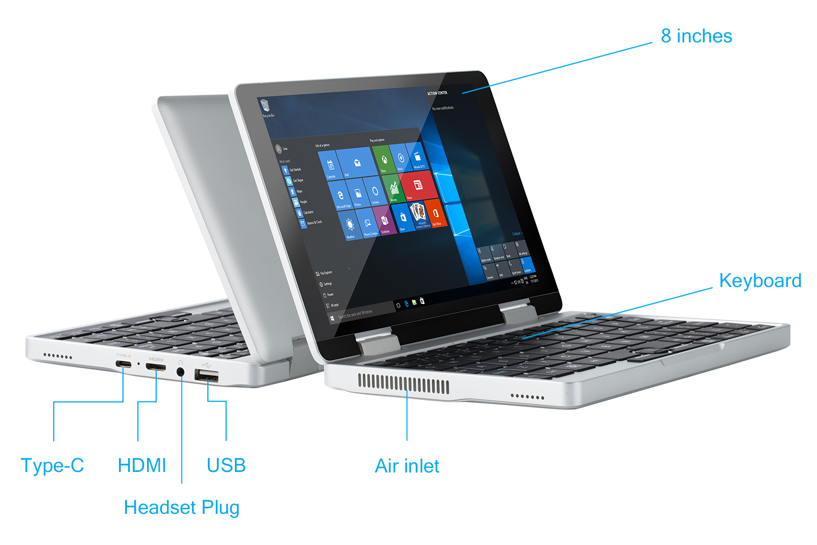 Tablet with usb slot